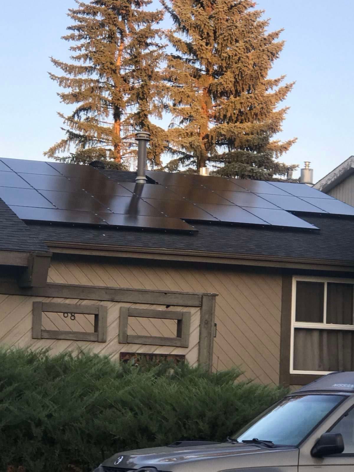 SolarEdge solar installation in Calgary