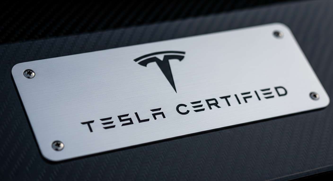 Tesla Certified installer badge