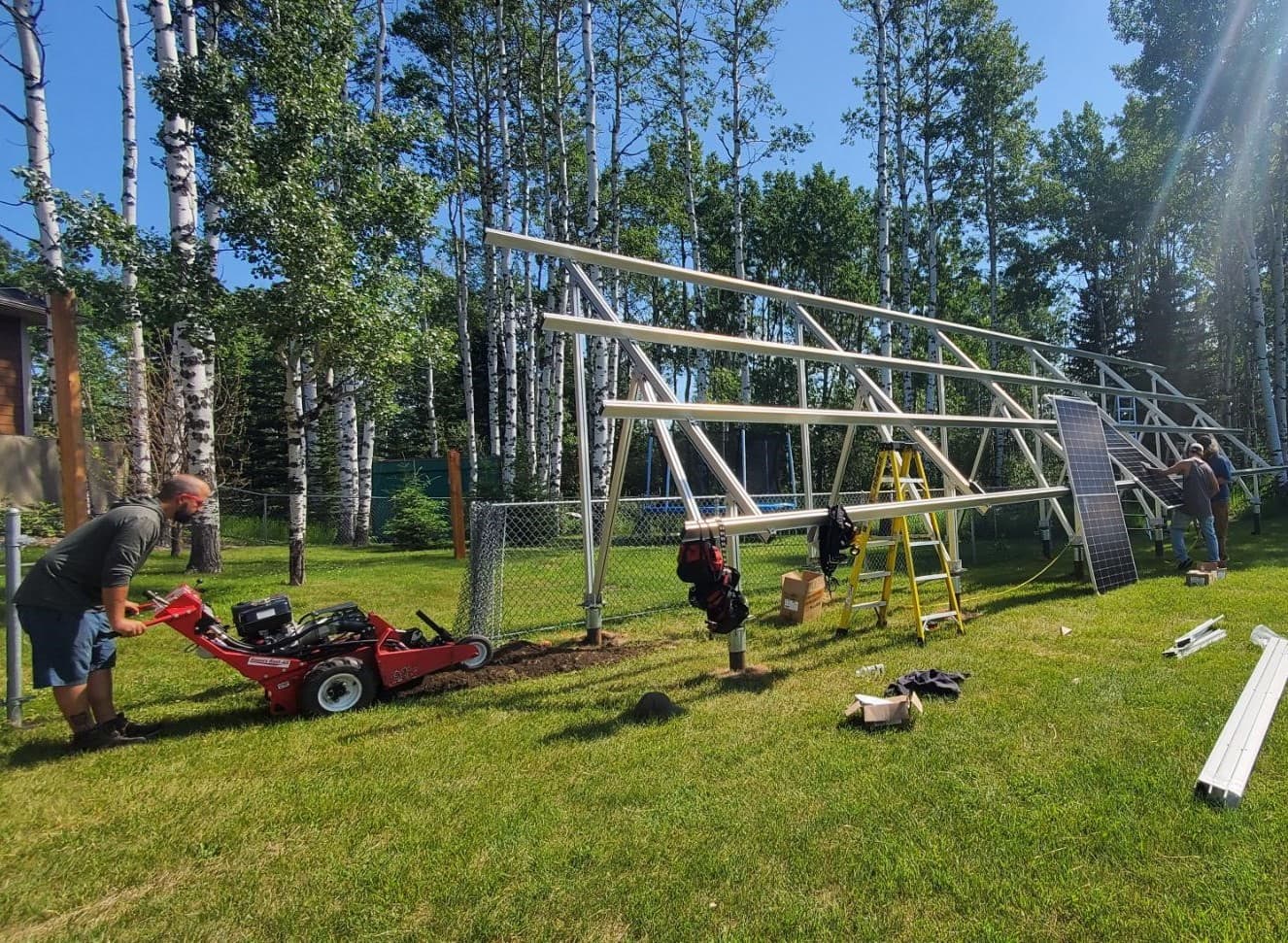 Flux Renewables solar installation in Alberta